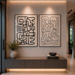 Quadro Decorativo Abstrato Minimalista - Composição 19