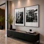 Quadro Decorativo Retrato Nova York Preto e Branco - Composição 22