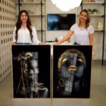 Quadro Decorativo Rosto Feminino com Pintura Black e Gold - Composição 74 - Imagem 4