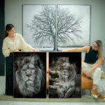 Quadro Decorativo Casal de Leões - Composição 119 - Imagem 4