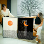 Quadro Decorativo Escandinavo Sol e Lua - Composição 219 - Imagem 3