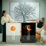 Quadro Decorativo Escandinavo Sol e Lua - Composição 219 - Imagem 4