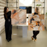 Quadro Decorativo Pintura Abstrata Pinceladas Tons Terracota - Composição 157 - Imagem 2
