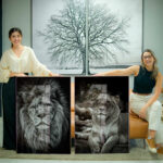 Quadro Decorativo Casal de Leões - Composição 119 - Imagem 2