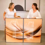 Quadro Decorativo Fios em Tons Dourado - Composição 176 - Imagem 2
