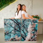 Quadro Decorativo Cerejeira Blue - Composição 277 - Imagem 2
