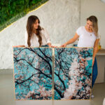 Quadro Decorativo Cerejeira Blue - Composição 277 - Imagem 3