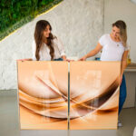 Quadro Decorativo Fios em Tons Dourado - Composição 176 - Imagem 5