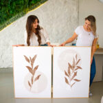 Quadro Decorativo Botânico Folhas Tons Terrosos - Composição 141 - Imagem 3
