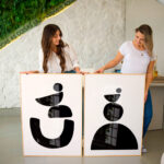Quadro Decorativo Escandinávia Formas Geométrica - Composição 122 (70x100cm e 70x50cm) - Imagem 3