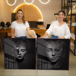 Quadro Decorativo Rosto Feminino Luz e Sombra - Composição 99 - Imagem 3