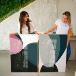 Quadro Decorativo Abstrato Cores - Composição 26 - Imagem 2