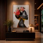Quadro Decorativo Floral Portrait