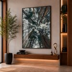 Quadro Decorativo Árvores vista de Baixo
