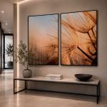 Quadro Decorativo Dente de Leão Pôr do Sol - Composição 191