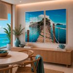 Quadro Decorativo Caminho para o Mar - Composição 190