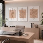 Quadro Decorativo Jardim em Linhas - Composição 51