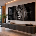 Quadro Decorativo Leão Majestade Nunca foi Sorte - Composição 115