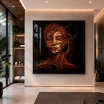 Quadro Decorativo Line Woman