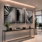Quadro Decorativo Fotografias Prédios Comerciais Vista de Baixo - Composição 61