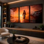 Quadro Decorativo Propósito - Nunca foi Sorte sempre foi Deus - Composição 240