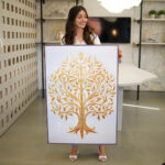 Quadro Decorativo Árvore Dourada - Imagem 4