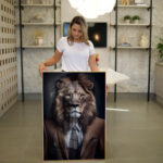 Quadro Decorativo Leão Executivo - Imagem 4