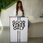 Quadro Decorativo Good Vibes Only - Imagem 3