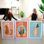 Quadro Decorativo Color Block / Sol Onça Fruta - Composição 47 - Imagem 2