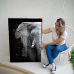 Quadro Decorativo Elefante - Imagem 4