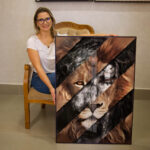 Quadro Decorativo Jesus Cristo o Leão - Imagem 2