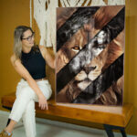 Quadro Decorativo Jesus Cristo o Leão - Imagem 3