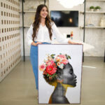 Quadro Decorativo Floral Portrait - Imagem 3