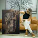 Quadro Decorativo Rosto de Cristo Leão de Judá - Imagem 2