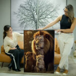 Quadro Decorativo Leões - Imagem 2
