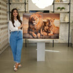 Quadro Decorativo Família de Leões - Imagem 2