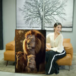 Quadro Decorativo Leões - Imagem 4