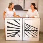 Quadro Decorativo Estrutura Arquitetônico em Preto e Branco - Composição 142 - Imagem 2