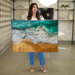 Quadro Decorativo Natureza Areia e Mar - Imagem 3