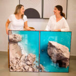 Quadro Decorativo Rochas na Praia Paraíso - Composição 89 - Imagem 2