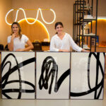Quadro Decorativo Linhas Finas Black - Composição 60 - Imagem 4