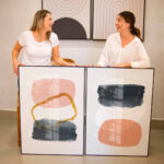 Quadro Decorativo Formas Orgânica Tons Pastel  - Composição 11 - Imagem 2