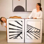 Quadro Decorativo Estrutura Arquitetônico em Preto e Branco - Composição 142 - Imagem 3