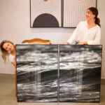 Quadro Decorativo Essência das Ondas em Preto e Branco - Composição 111 - Imagem 5