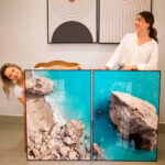 Quadro Decorativo Rochas na Praia Paraíso - Composição 89 - Imagem 3