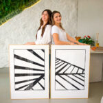 Quadro Decorativo Estrutura Arquitetônico em Preto e Branco - Composição 142 - Imagem 4