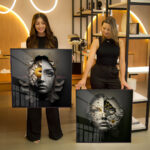 Quadro Decorativo Duas faces Tons Escuros - Composição 105 - Imagem 2