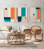 Quadro Decorativo Abstract Geometric Art - Composição 71