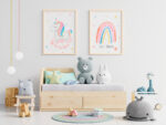 Quadro Decorativo Unicórnio Arco Iris - Composição 104