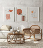 Quadro Decorativo Formas e Texturas Geométrico - Composição 54